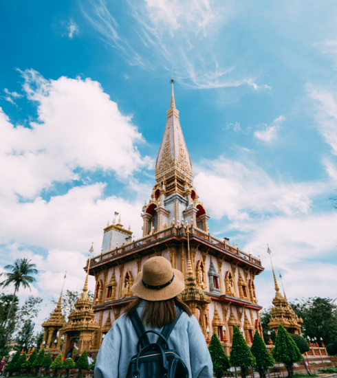 Famous Wat Chalong Temple, Phuket, Thailand