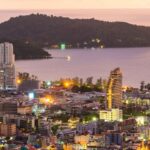 Phuket Nightlife Skyline at Sunset